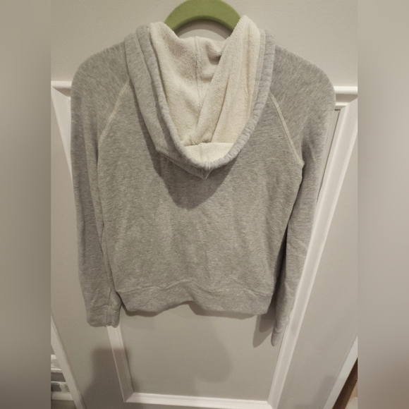 Theory Gray Zip Up Sweatshirt Size Petite - Picture 4 of 4